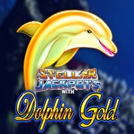 Dolphin Gold with Stellar Jackpots slot icon by Lightning Box Game, available at Betninja Casino